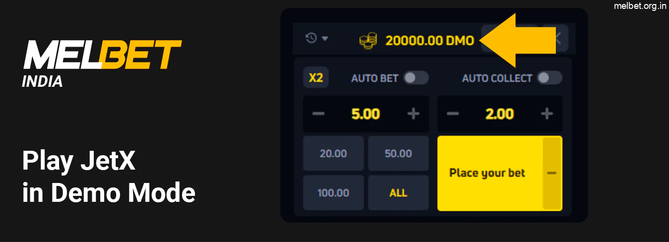 India Users Can Try Playing JetX in Demo Mode First and next switch to the real money game