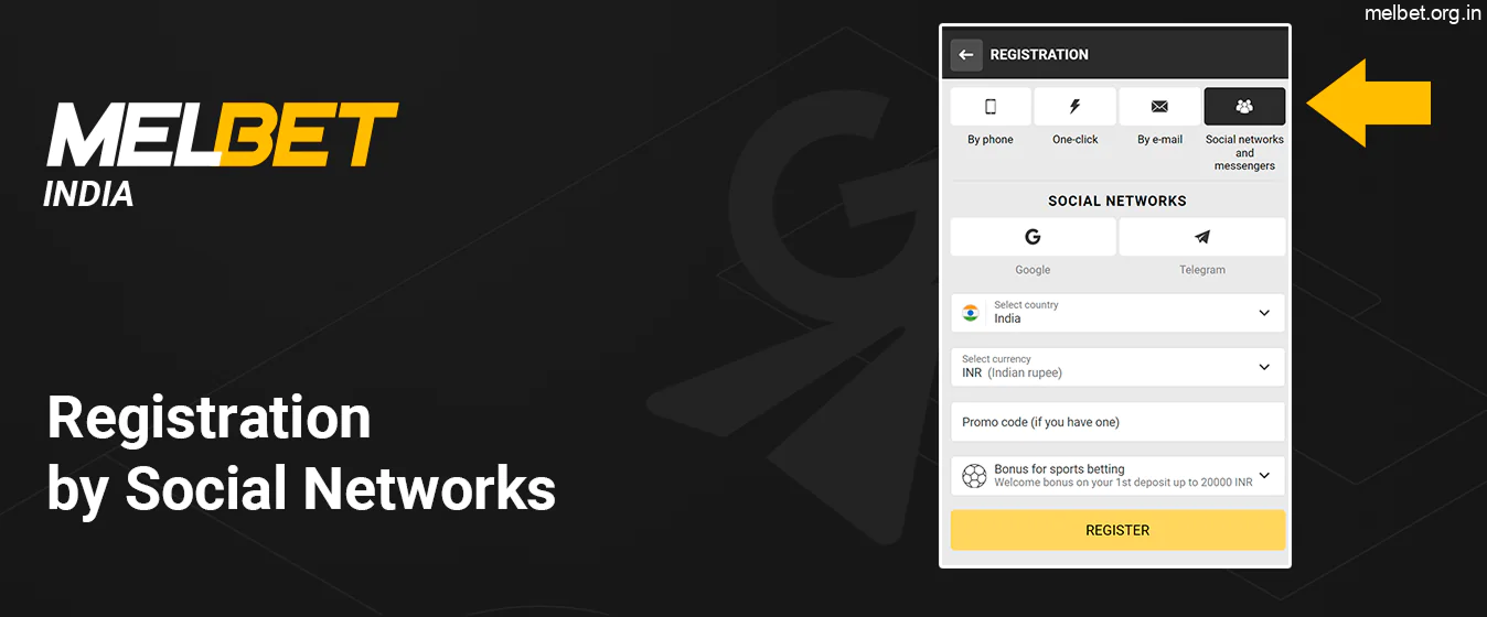 You Can Register on Melbet using Google and Telegram